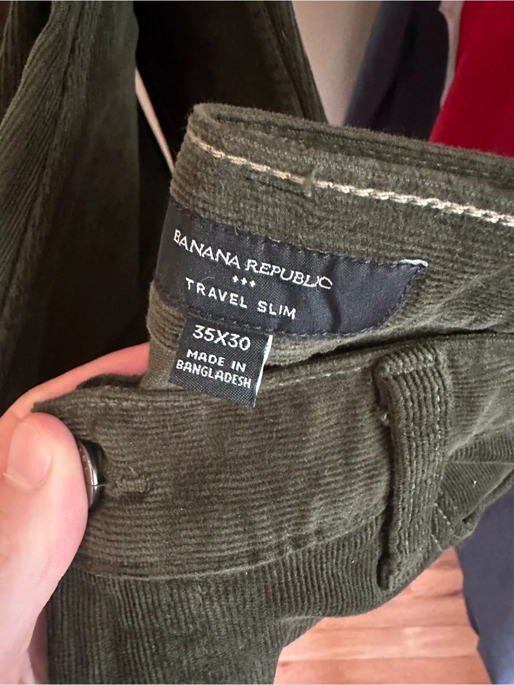 Banana Republic Straight Corduroy Jeans in Olive Green, brown and navy. Nvr worn